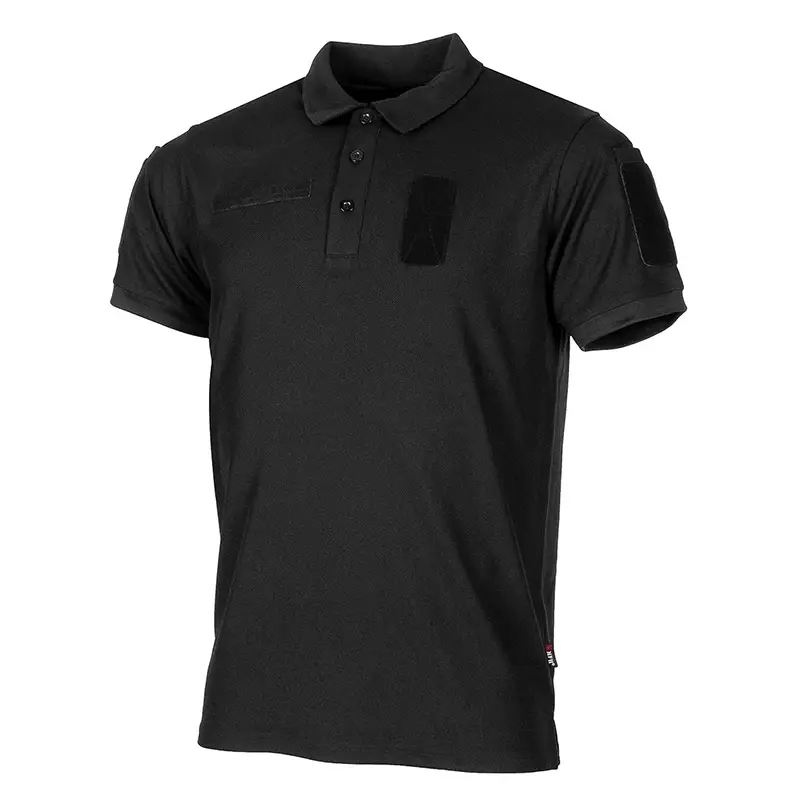 Koszulka Polo Tactical Coolmax MFH Czarny (00877A) Szybka wysyłka