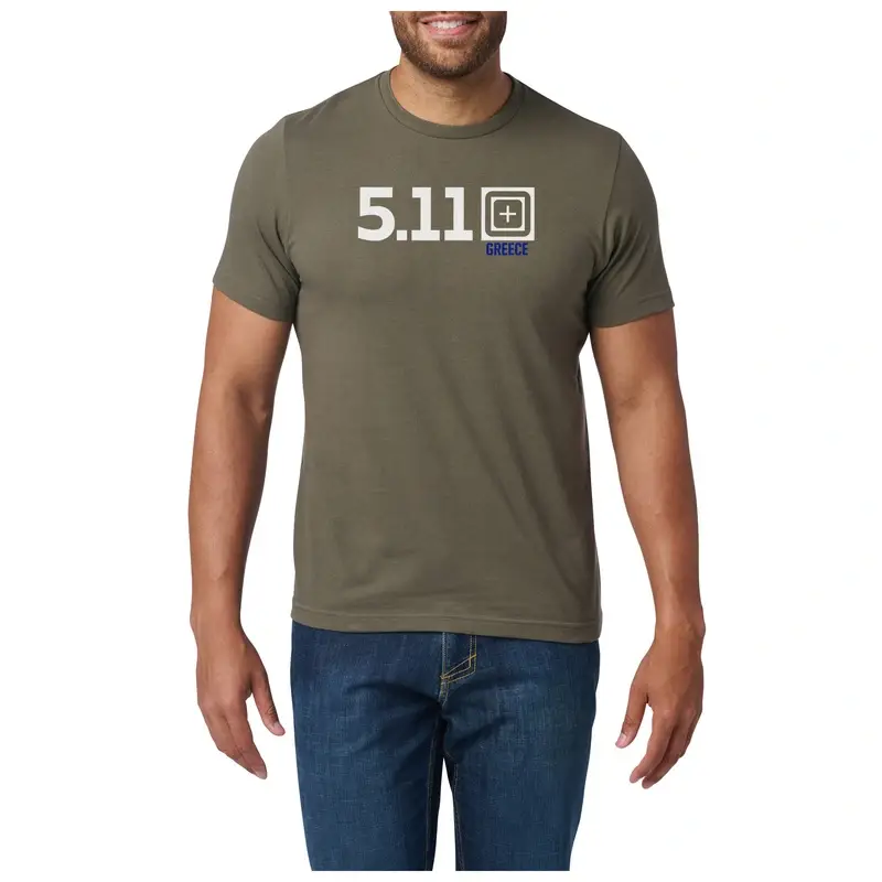 Taniej T-shirt Greece Fill SS Tee 5.11 Ranger Green (76340GR)