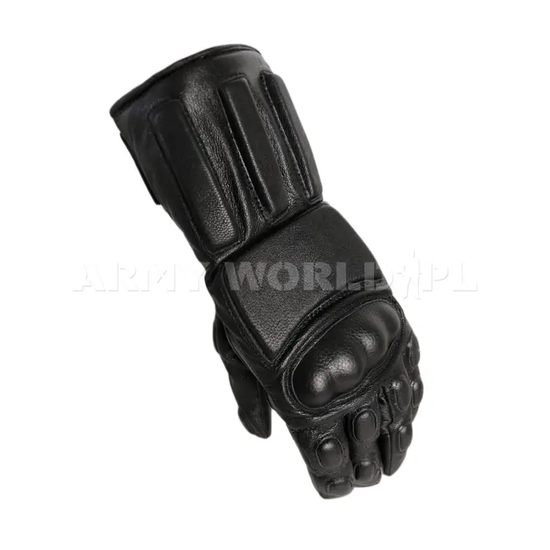 Rękawice Brytyjskie Motocyklowe Skórzane Policyjne Defender Kevlar D30 Schoeller Czarne Oryginał Nowe Ograniczona ilość