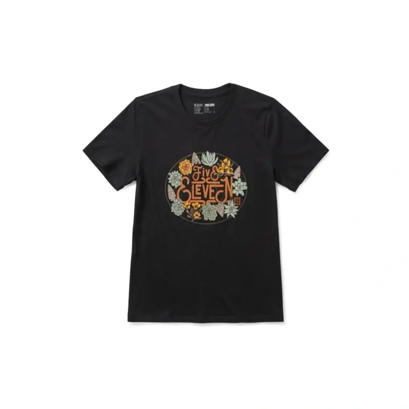 Koszulka Damska Desert Floor Short Sleeve Tee 5.11 Black (69226AKE) Tani