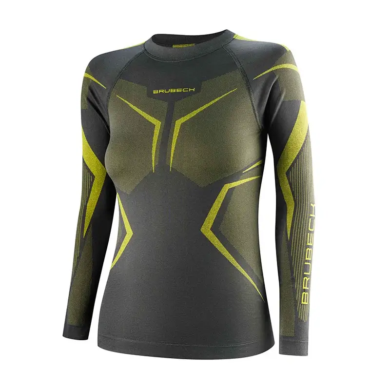 Bluza Damska DRY Brubeck Szaro / Limonkowa (LS1736W) Oferta