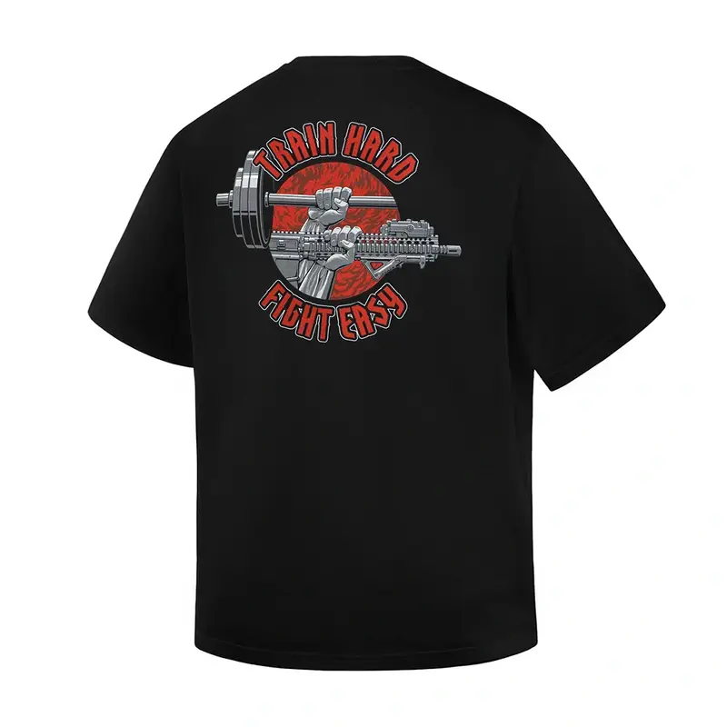 Kup teraz Koszulka Train Hard Oversized Cotton Hard M-Tac Czarna (80162002)