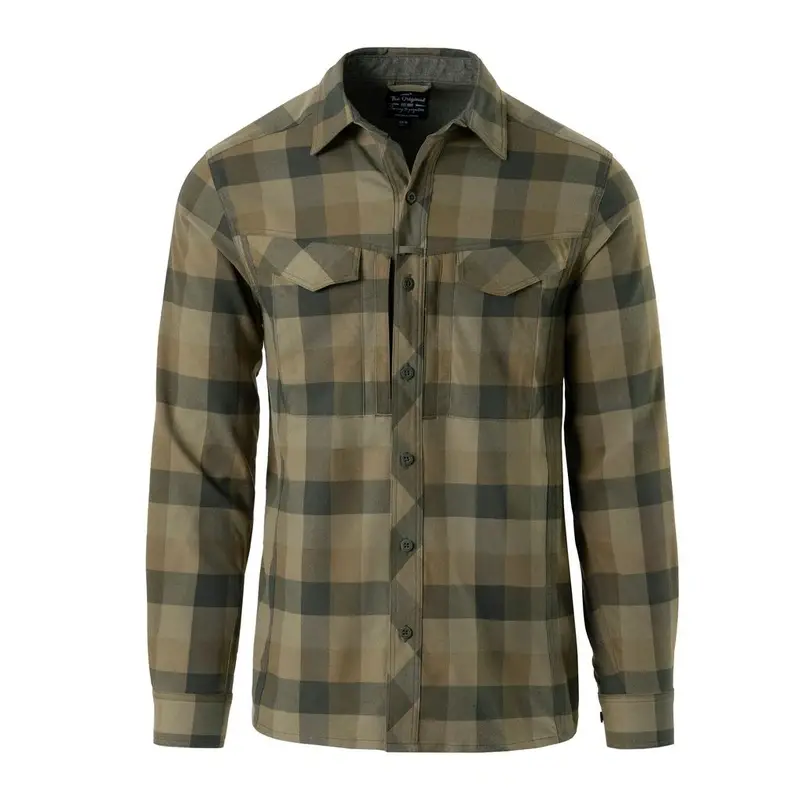 Bezpieczna płatność Koszula Taktyczna Defender Mk2 Długi Rękaw Nylon Sorona Blend Helikon-Tex Bayou Moss Checkered (KO-DF2-NS-2S)