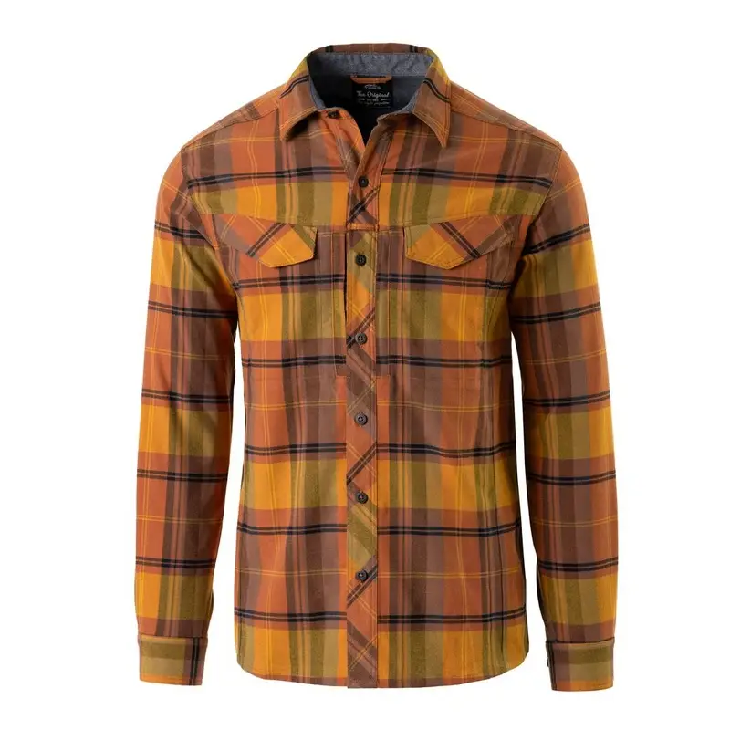 Nie przegap Koszula Taktyczna Defender Mk2 Długi Rękaw Nylon Sorona Blend Helikon-Tex Evening Pumpkin Plaid (KO-DF2-NS-2R)