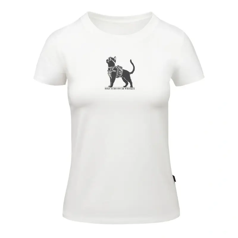 Zamów teraz T-shirt Damski TactiCat SlimHelikon-Tex Biały (TS-TCT-CB-20)