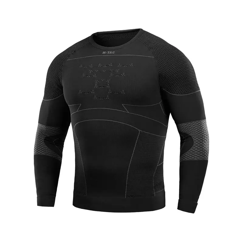 Nowy Koszulka Termoaktywna Kompresyjna M-Tac Czarny / Dark Grey (70036002)