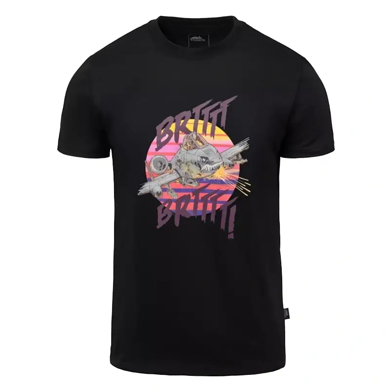T-Shirt A10 Warthog Helikon-Tex Czarny (TS-ADZ-CO-01) Do wyczerpania zapasów