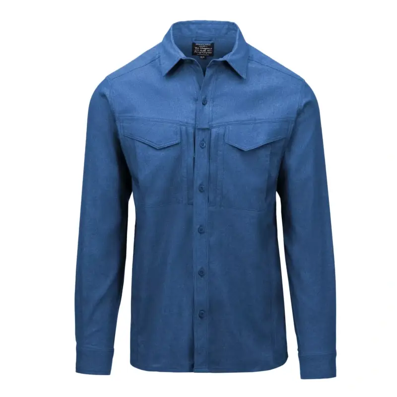 Najlepsza cena Koszula Taktyczna Defender Mk2 Pilgrim Długi Rękaw Helikon-Tex Fresh Blue (KO-DPG-SR-1Y)