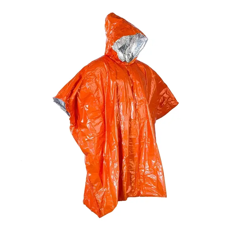 Wyjątkowa oferta Peleryna Przeciwdeszczowa Emergency Poncho A.Blochl Pomarańczowe (011959)