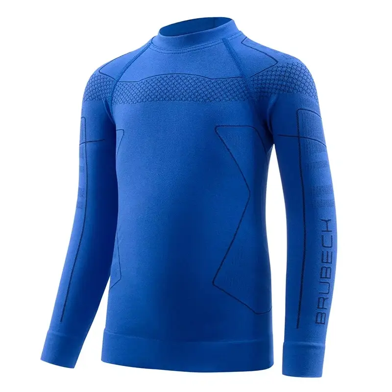 Wybór klientów Bluza Termoaktywna Dziecięca Thermo Kids Brubeck Niebieska (LS1611)