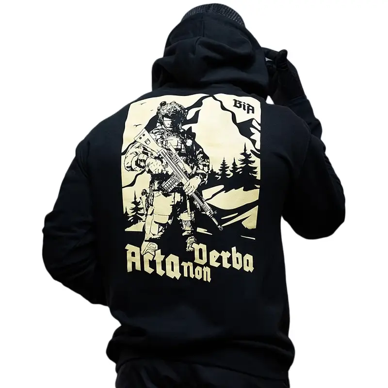 Taniej Bluza Hoodie Acta Non Verba Brothers In Arms Black