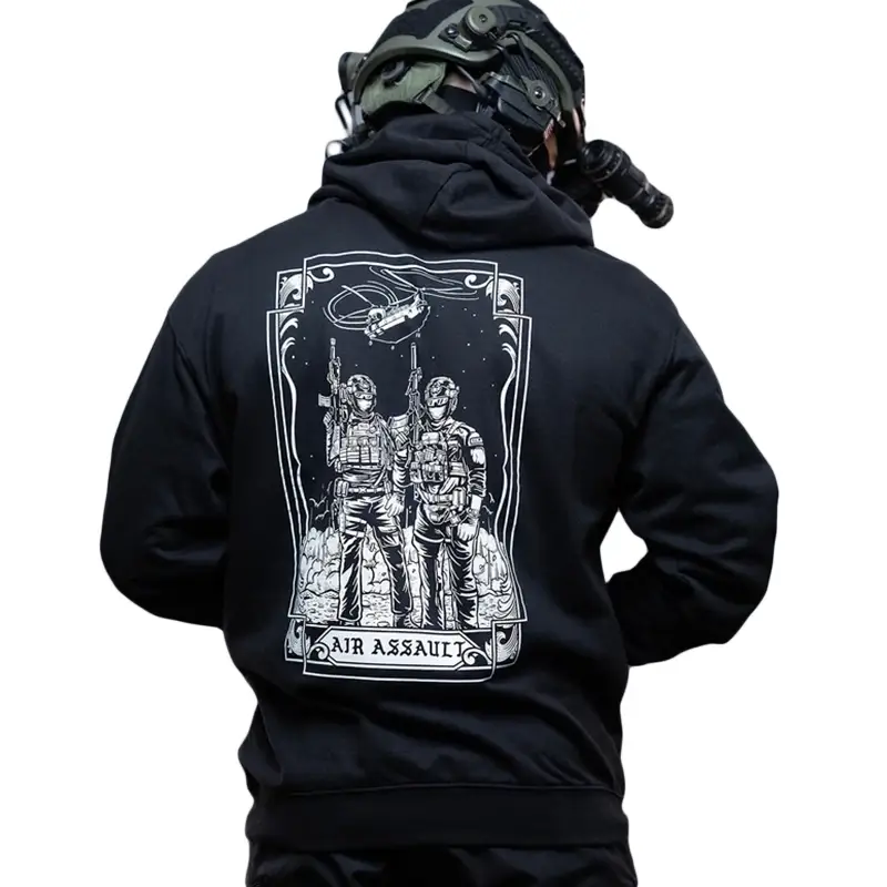 Premium Bluza Air Assault Hoodie Brothers In Arms Black