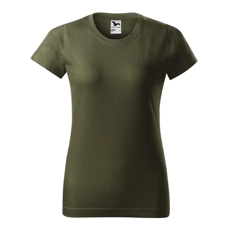 Tani T-shirt Damski Basic 134 Malfini Militarny
