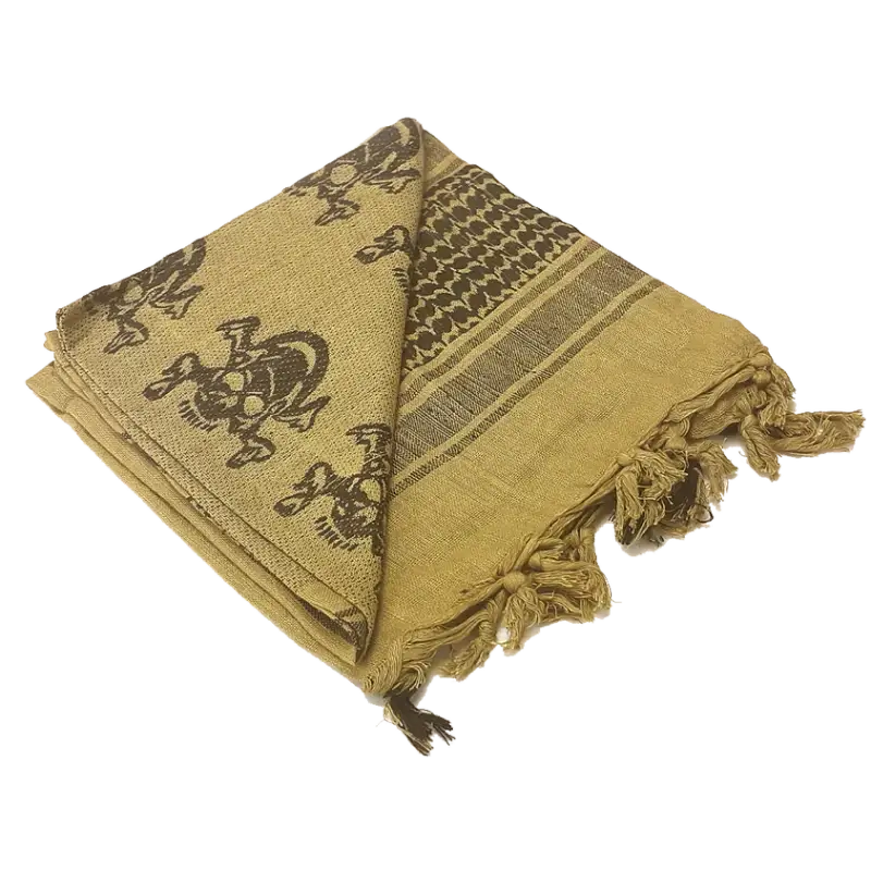 Arafatka Shemagh 100% Cotton Condor Skull Tan / Black (201-S002) Oferta