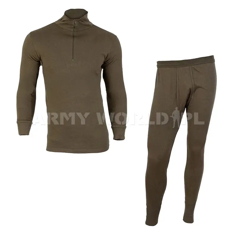 Okazja Zestaw Bielizny Bundeswehr (Trikot + Kalesony) Olive Oryginał Demobil BDB