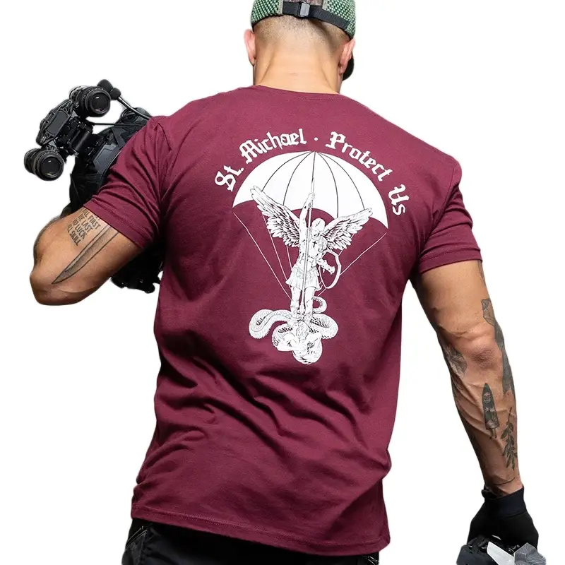 T-Shirt St. Michael Brothers In Arms Bordeaux Oferta limitowana