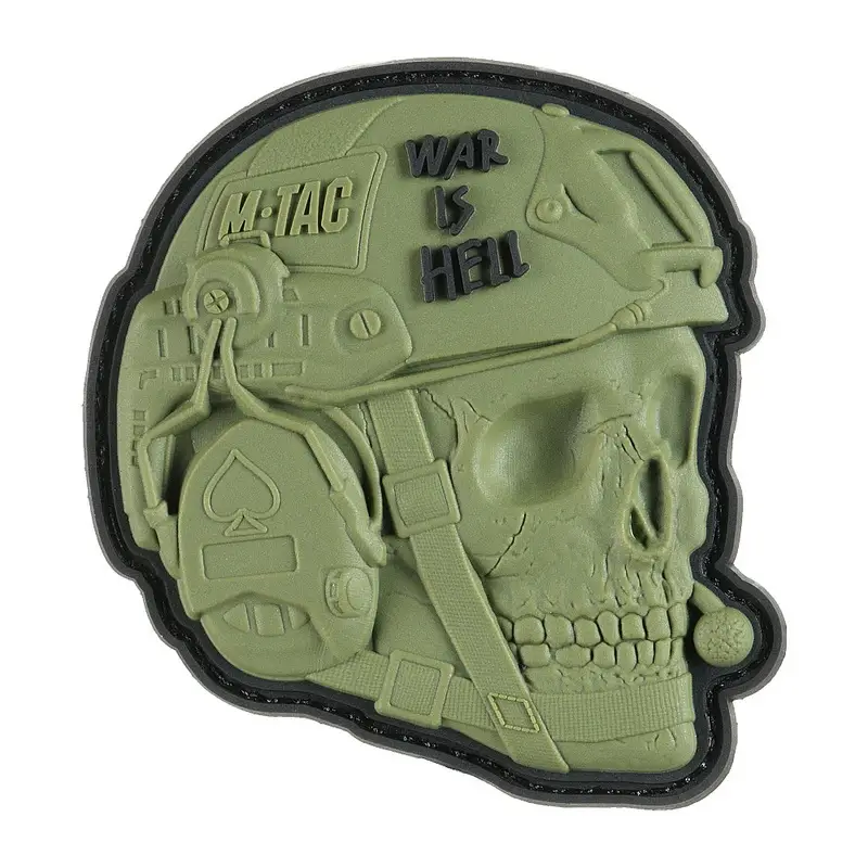 Naszywka War is Hell 3D PVC M-Tac Olive (51328001) Wysoka jakość