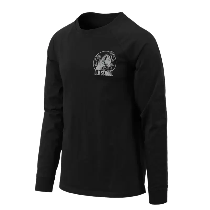 Wyjątkowa oferta Bluzka Z Długim Rękawem Old School Helikon-Tex Czarny (TS-OLD-CO-01)