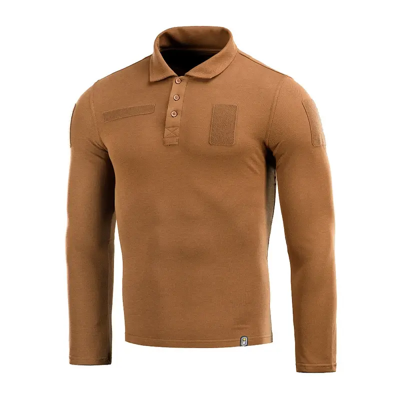 Koszulka Polo Taktyczna Z Długim Rękawem M-Tac Coyote (80021017) Niska cena