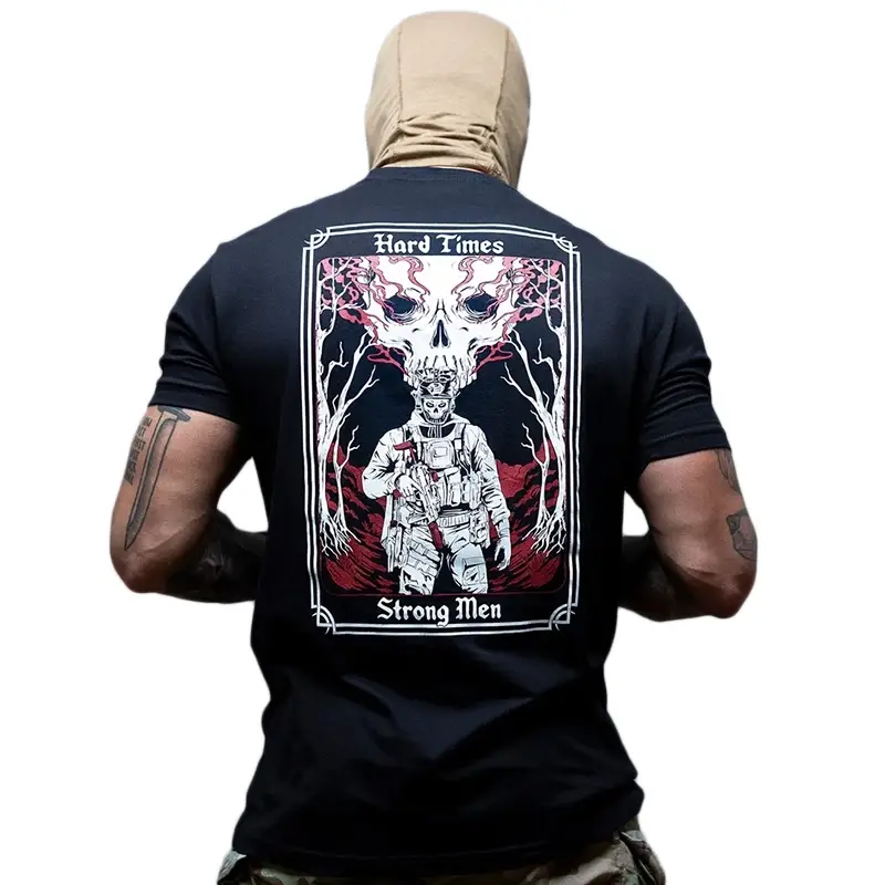 T-Shirt Hard Times Brothers In Arms Czarny Oferta limitowana