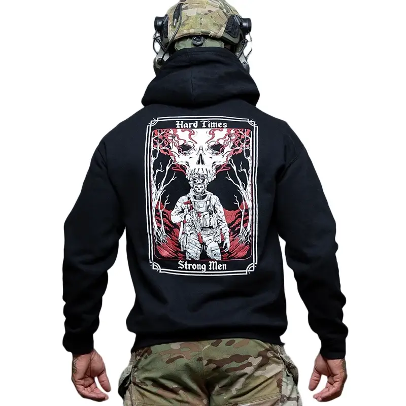 Bluza Hard Times Hoodie Brothers In Arms Czarna Najlepsza cena