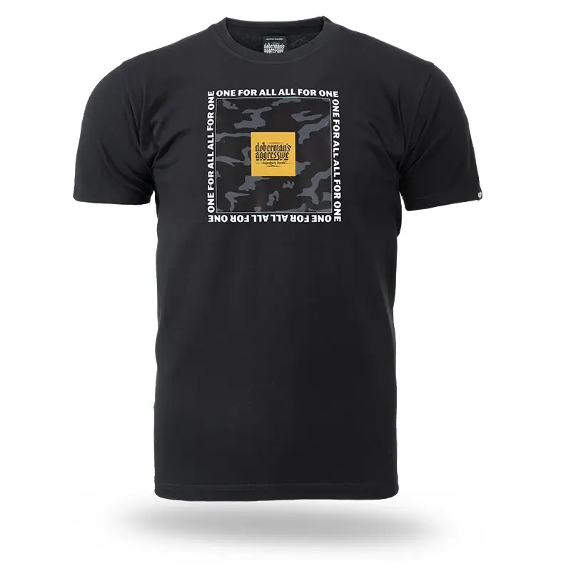 T-shirt Square Camo Doberman's Aggressive Czarny (TS362A) Rabat