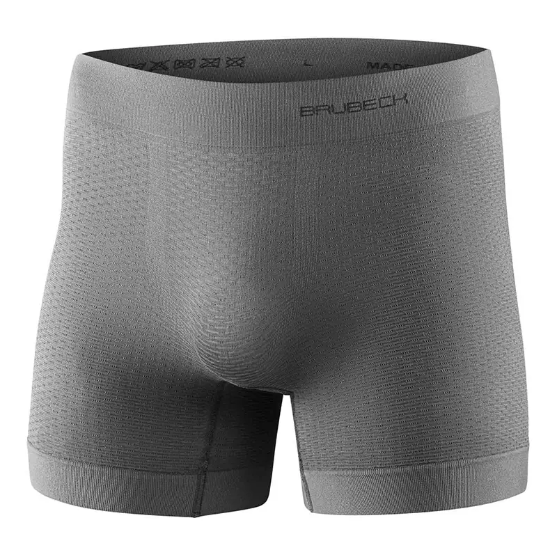 Bokserki Sportowe Męskie Base Layer Brubeck Szare (BX11160) Hit sprzedaży