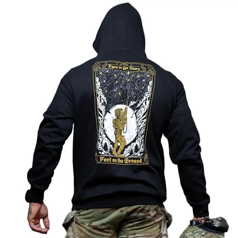 Bluza Stars Hoodie Brothers In Arms Czarna Oferta limitowana