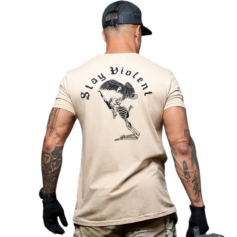 Dodaj do koszyka T-Shirt Stay Violent Brothers In Arms Sand