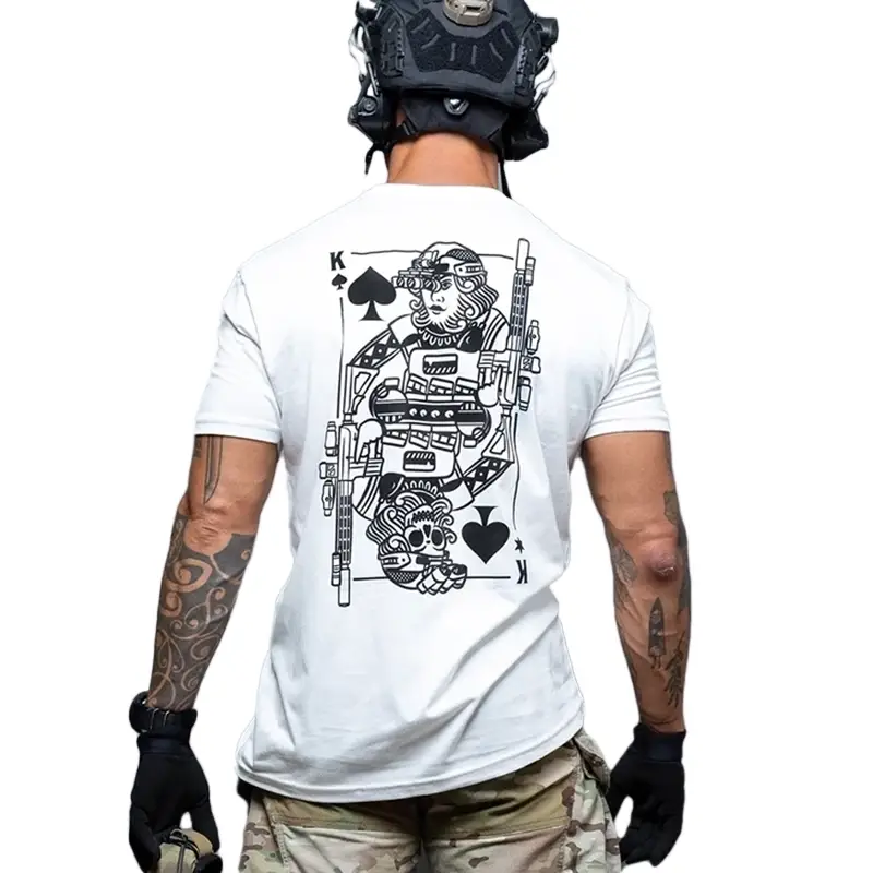 T-Shirt King of Spades Brothers In Arms Biały Szybka wysyłka