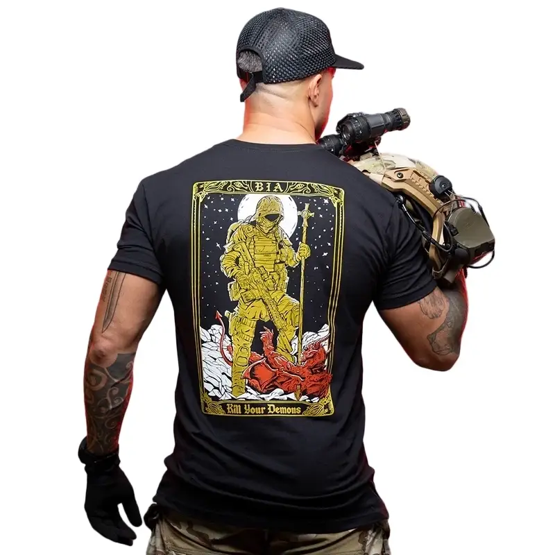 Taniej T-Shirt Demons Brothers In Arms Czarny