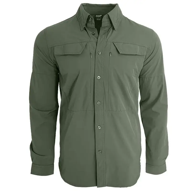 Koszula Taktyczna Texar Długi Rękaw Olive Green (30-TACS-SH-OD) Bestseller