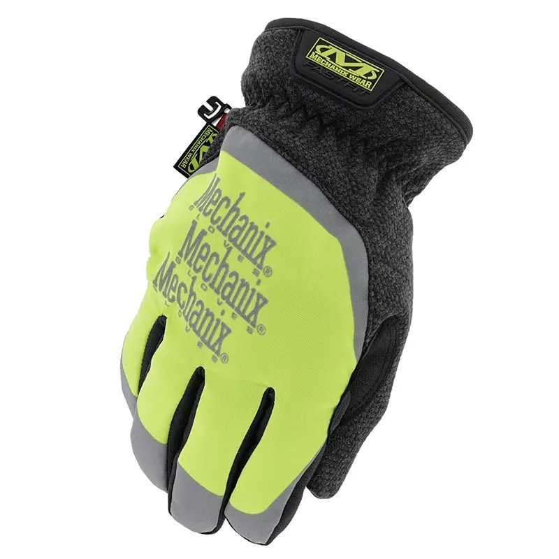 Rękawice Zimowe Mechanix Wear ColdWork Hi-Viz FastFit E5-360CR Czarne /Zielone (CWKSFF-X91) Szybka wysyłka