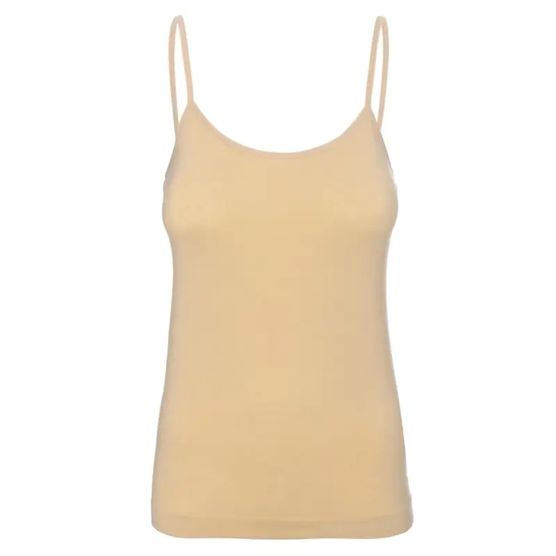 Koszulka Damska Camisole Comfort Cotton Brubeck Beżowa (CM0021W / CM00210A) Wybór klientów