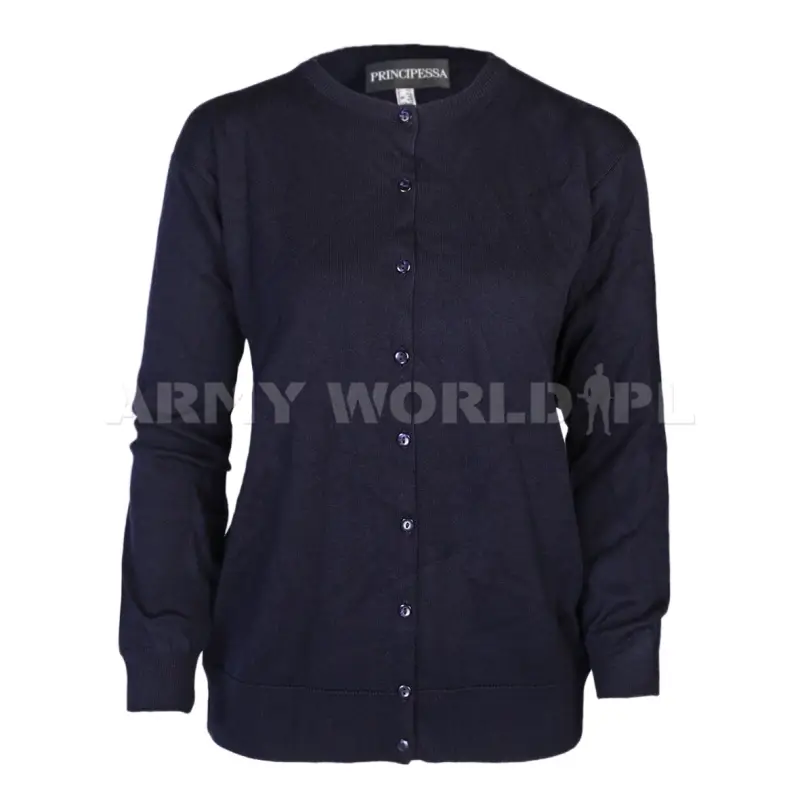 Sweter Rozpinany Damski Granatowy Nowy Tani