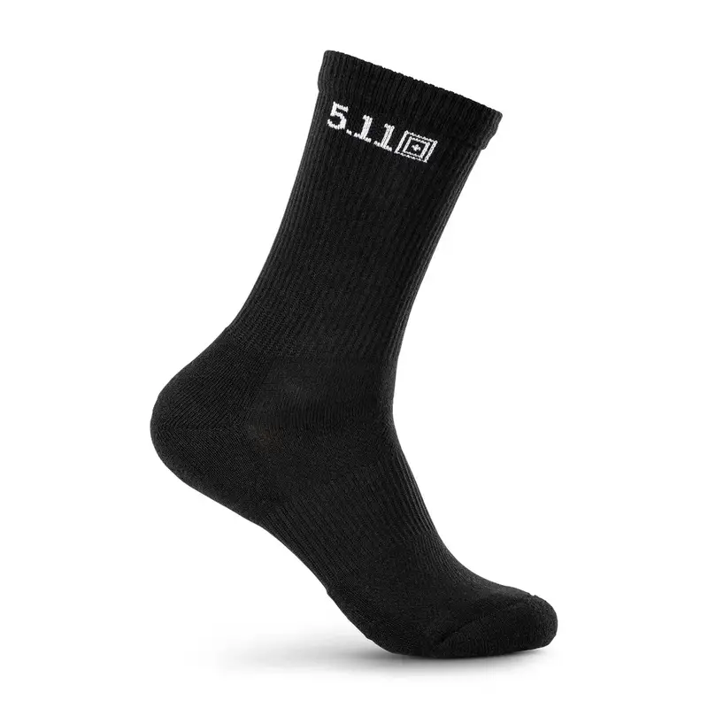 Skarpety 5.11 Duty Ready Basic Crew Socks 4-Pack Czarne (10051-019) Dostępne od ręki