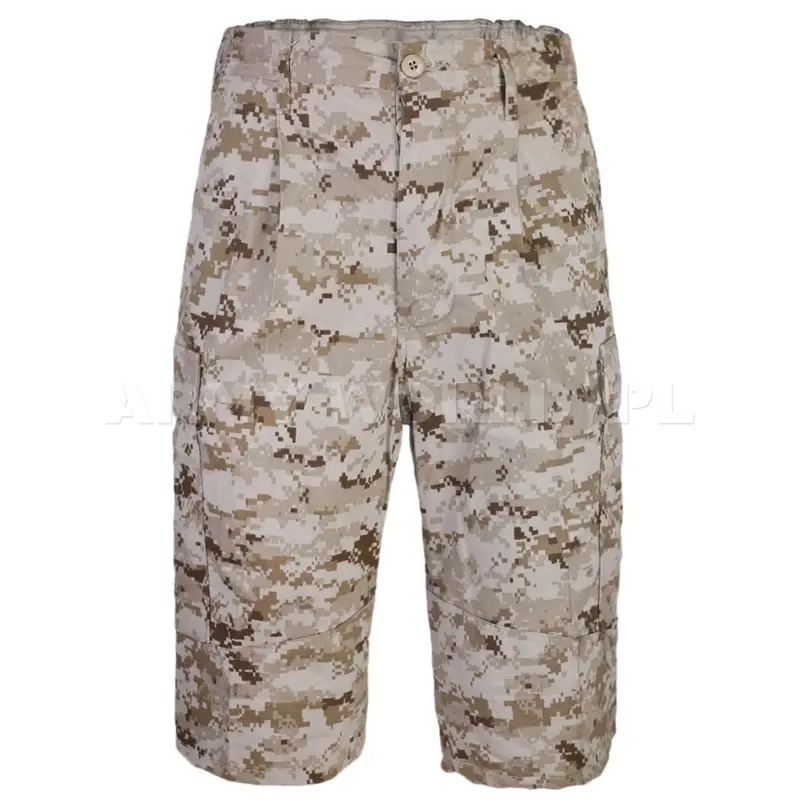 Bermudy Wojskowe Amerykańskie Marpat Digital Desert USMC Oryginał Nowe Bezpieczne zakupy