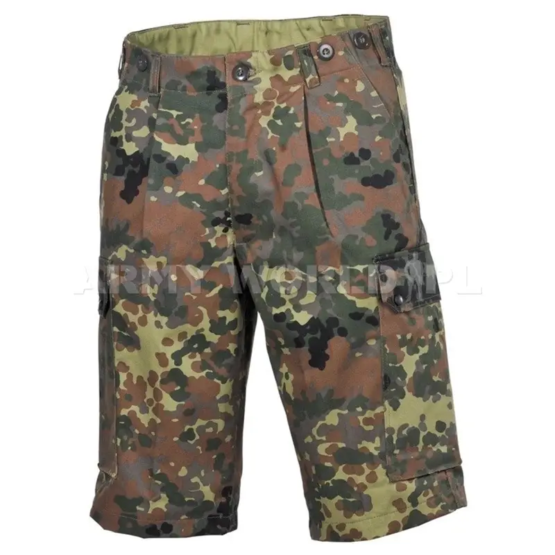 Okazja Bermudy Wojskowe Bundeswehr Damskie Flecktarn Oryginał Demobil DB