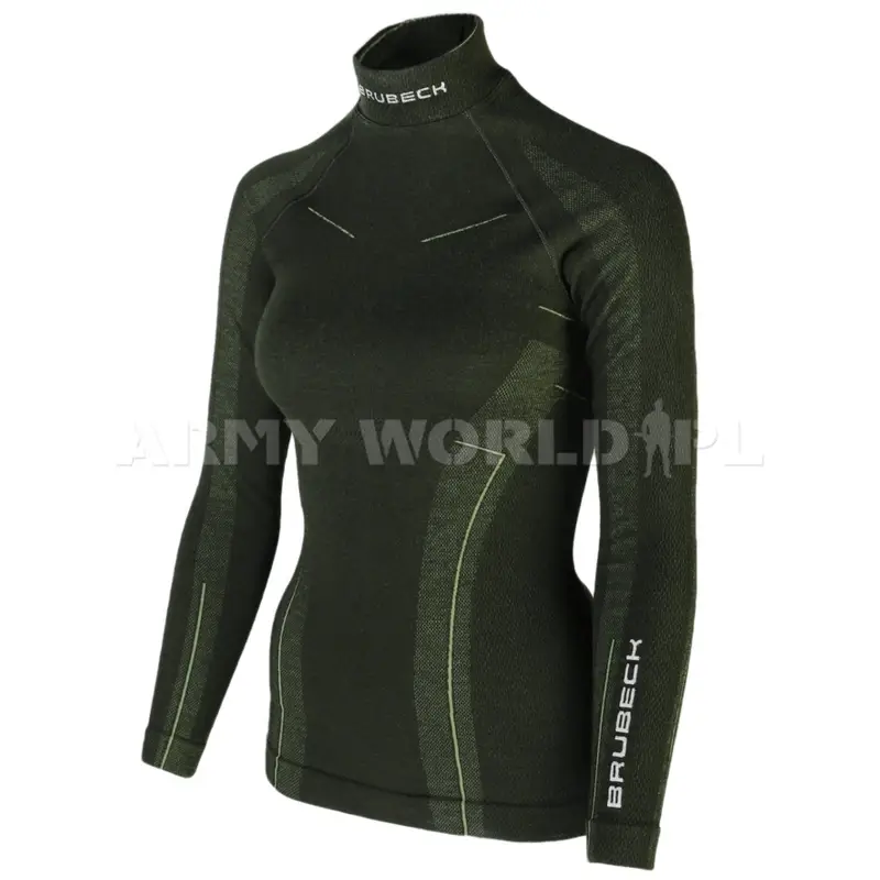 Najlepsza cena Bluza Damska Extreme Merino WOOL Brubeck Ciemnozielona (LS11930)