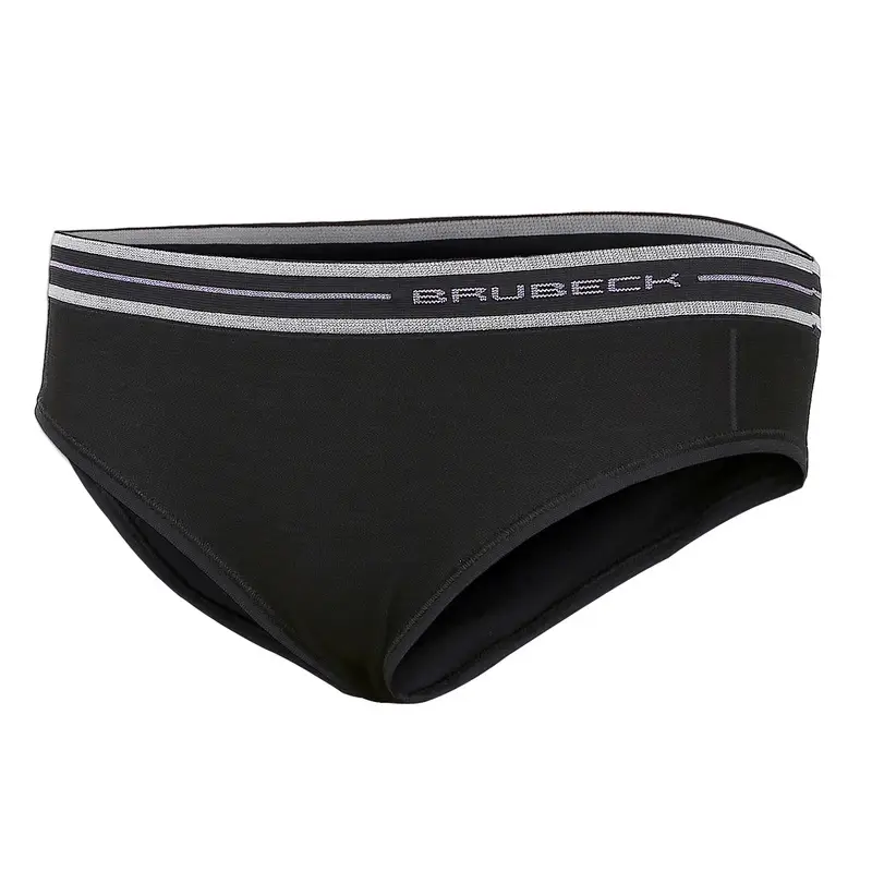 Tylko dziś Majtki Damskie Hipster Active Wool Brubeck Czarne (HI1019W)