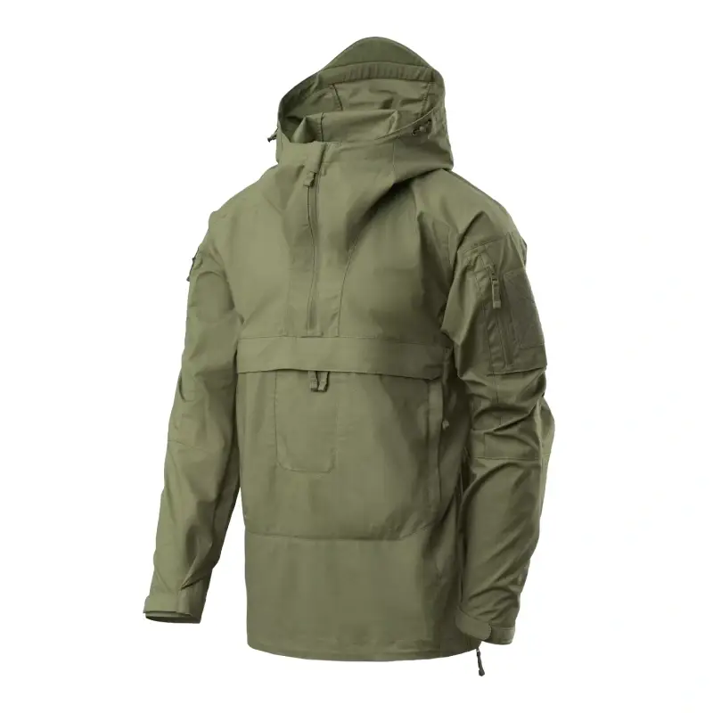 Bezpieczna płatność Kangurka Anorak Tracer Polycotton Stretch Ripstop Helikon-Tex Olive Green (KU-TRR-SP-02)