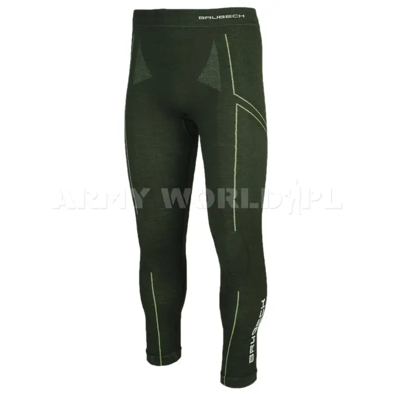Cena promocyjna Spodnie Męskie Extreme Merino WOOL Brubeck Ciemnozielone (LE11120)