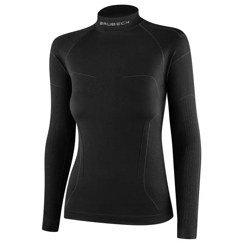 Bezpieczne zakupy Bluza Damska Motocyklowa Termoaktywna COOLER Brubeck Czarna (LS1657W)
