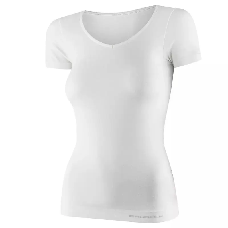 Koszulka Damska Z Krótkim Rękawem Comfort Merino Brubeck Kremowa (SS1398W) Tylko do końca tygodnia