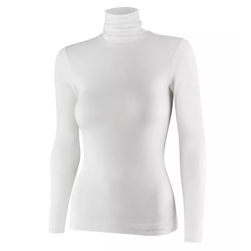 Do wyczerpania zapasów Koszulka Damska Z Golfem Comfort Merino Brubeck Kremowa (LS1627W)