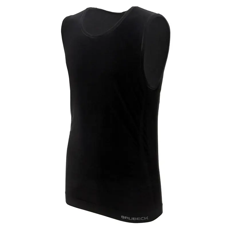 Oferta Bezrękawnik Męski Comfort Cotton Brubeck Czarny (SL0006M)