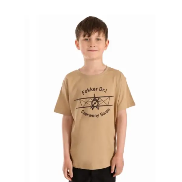 Zamów dziś T-shirt Dziecięcy Junior Fokker Beżowy
