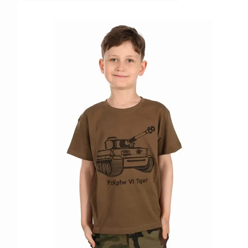 T-shirt Dziecięcy Junior Czołg Tiger Olive Kup online