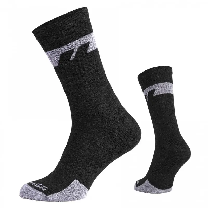 Popularny Skarpety Alpine Merino Medium Pentagon Czarne (EL14016)