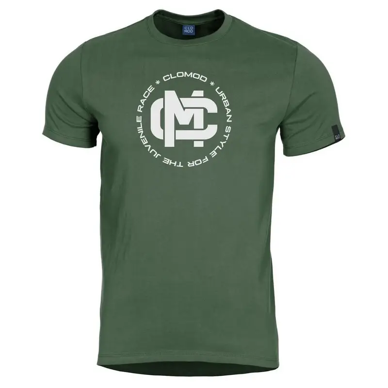 T-shirt CloMod "Initials" Pentagon Olive Green (C090010-IN) Hit sprzedaży